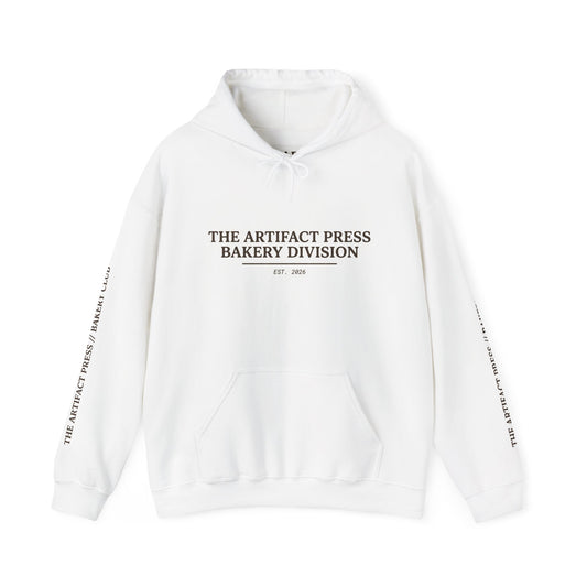 Bakery Division Hoodie — "The Artifact Press" Corgi Bakers Pullover